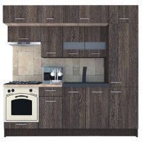 Bucatarie BIGMAR 230 A Wenge / Decor 7648